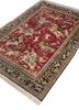 gulmarg red and orange silk hand knotted Rug - FoldShot