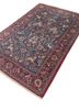 aalam blue wool hand knotted Rug - FoldShot aalam blue wool hand knotted Rug - FoldShot
