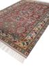aalam red and orange wool hand knotted Rug - FoldShot aalam red and orange wool hand knotted Rug - FoldShot