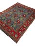 aalam blue wool hand knotted Rug - FoldShot aalam blue wool hand knotted Rug - FoldShot