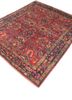aalam red and orange wool hand knotted Rug - FoldShot aalam red and orange wool hand knotted Rug - FoldShot