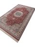 gulmarg red and orange silk hand knotted Rug - FoldShot gulmarg red and orange silk hand knotted Rug - FoldShot