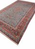 aalam red and orange wool hand knotted Rug - FoldShot aalam red and orange wool hand knotted Rug - FoldShot