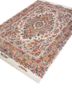 aalam blue wool and silk hand knotted Rug - FoldShot aalam blue wool and silk hand knotted Rug - FoldShot