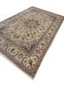 aalam beige and brown wool and silk hand knotted Rug - FoldShot aalam beige and brown wool and silk hand knotted Rug - FoldShot