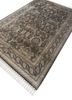 gulmarg grey and black silk hand knotted Rug - FoldShot gulmarg grey and black silk hand knotted Rug - FoldShot