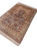 gulmarg grey and black silk hand knotted Rug - FoldShot