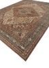 aalam blue wool hand knotted Rug - FoldShot aalam blue wool hand knotted Rug - FoldShot