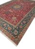 aalam red and orange wool hand knotted Rug - FoldShot aalam red and orange wool hand knotted Rug - FoldShot