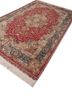 gulmarg red and orange silk hand knotted Rug - FoldShot gulmarg red and orange silk hand knotted Rug - FoldShot