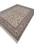 aalam ivory wool and silk hand knotted Rug - FoldShot aalam ivory wool and silk hand knotted Rug - FoldShot