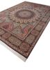 aalam blue wool and silk hand knotted Rug - FoldShot aalam blue wool and silk hand knotted Rug - FoldShot