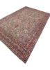 aalam pink and purple wool hand knotted Rug - FoldShot