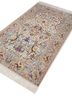 aalam blue wool and silk hand knotted Rug - FoldShot aalam blue wool and silk hand knotted Rug - FoldShot