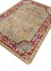 aalam pink and purple wool hand knotted Rug - FoldShot aalam pink and purple wool hand knotted Rug - FoldShot