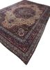 aalam blue wool hand knotted Rug - FoldShot aalam blue wool hand knotted Rug - FoldShot