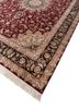 aalam red and orange wool and silk hand knotted Rug - FoldShot aalam red and orange wool and silk hand knotted Rug - FoldShot