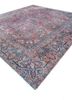 aalam blue wool hand knotted Rug - FoldShot