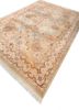 aalam green wool and silk hand knotted Rug - FoldShot