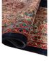 aalam blue wool hand knotted Rug - FoldShot