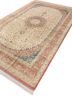 gulmarg red and orange silk hand knotted Rug - FoldShot gulmarg red and orange silk hand knotted Rug - FoldShot