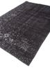 azalea grey and black wool and silk hand knotted Rug - FoldShot azalea grey and black wool and silk hand knotted Rug - FoldShot