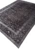azalea grey and black wool and silk hand knotted Rug - FoldShot azalea grey and black wool and silk hand knotted Rug - FoldShot