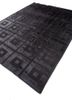 azalea grey and black wool and silk hand knotted Rug - FoldShot azalea grey and black wool and silk hand knotted Rug - FoldShot