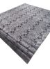 azalea grey and black wool and silk hand knotted Rug - FoldShot azalea grey and black wool and silk hand knotted Rug - FoldShot