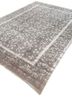azalea grey and black wool and silk hand knotted Rug - FoldShot
