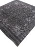 azalea grey and black wool and silk hand knotted Rug - FoldShot