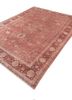aalam red and orange wool and silk hand knotted Rug - FoldShot aalam red and orange wool and silk hand knotted Rug - FoldShot