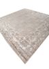 aurora grey and black wool and silk hand knotted Rug - FoldShot aurora grey and black wool and silk hand knotted Rug - FoldShot