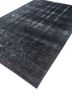 azalea grey and black wool and silk hand knotted Rug - FoldShot