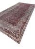 aalam red and orange wool and silk hand knotted Rug - FoldShot aalam red and orange wool and silk hand knotted Rug - FoldShot
