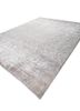 aalam grey and black wool and silk hand knotted Rug - FoldShot