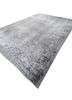 aalam grey and black wool and silk hand knotted Rug - FoldShot aalam grey and black wool and silk hand knotted Rug - FoldShot