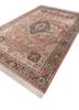 gulmarg pink and purple silk hand knotted Rug - FoldShot