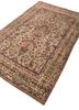 gulmarg red and orange silk hand knotted Rug - FoldShot gulmarg red and orange silk hand knotted Rug - FoldShot