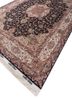 aalam blue wool and silk hand knotted Rug - FoldShot