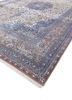 aalam blue wool and silk hand knotted Rug - FoldShot aalam blue wool and silk hand knotted Rug - FoldShot