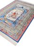 gulmarg blue silk hand knotted Rug - FoldShot gulmarg blue silk hand knotted Rug - FoldShot