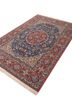 aalam blue wool hand knotted Rug - FoldShot aalam blue wool hand knotted Rug - FoldShot