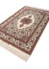 aalam red and orange wool hand knotted Rug - FoldShot aalam red and orange wool hand knotted Rug - FoldShot