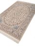 aalam red and orange wool and silk hand knotted Rug - FoldShot aalam red and orange wool and silk hand knotted Rug - FoldShot