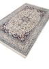 gulmarg blue wool and silk hand knotted Rug - FoldShot