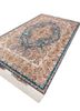 gulmarg blue wool and silk hand knotted Rug - FoldShot