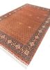 aalam red and orange wool hand knotted Rug - FoldShot aalam red and orange wool hand knotted Rug - FoldShot