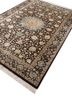 gulmarg beige and brown silk hand knotted Rug - FoldShot