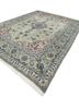 aalam blue wool hand knotted Rug - FoldShot aalam blue wool hand knotted Rug - FoldShot